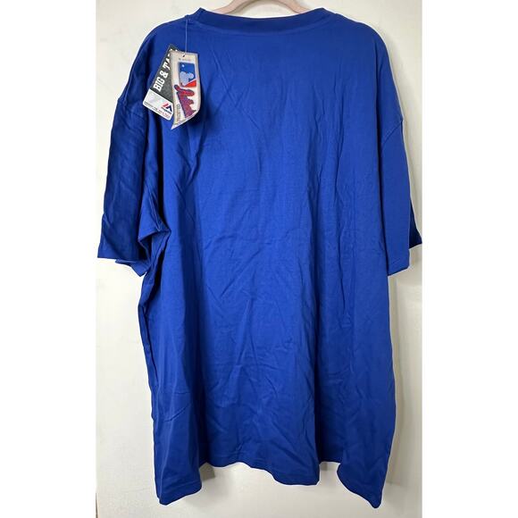 NWT 3XL Majestic Chicago Cubs MLB Authentic Collection T-Shirt Blue Tee Baseball - Picture 7 of 7